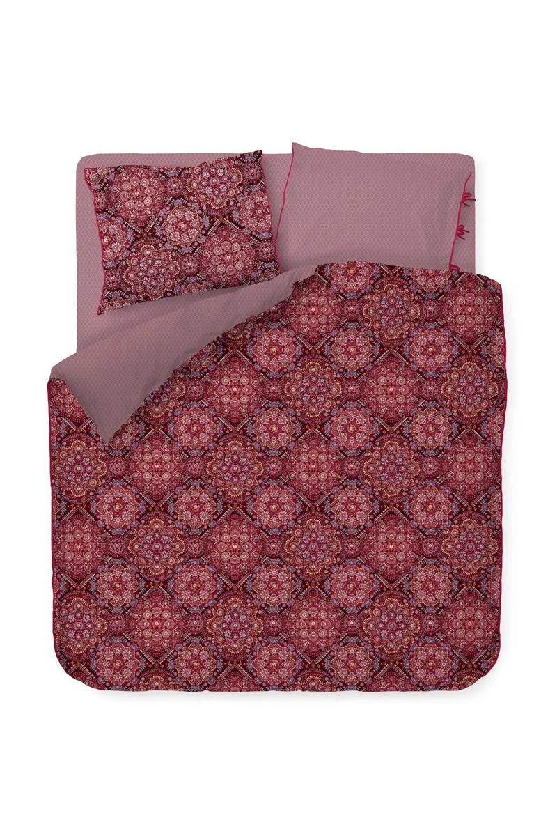 Pip Studio Il Mosaico dynetrekk 260x200 mørk rød børstet