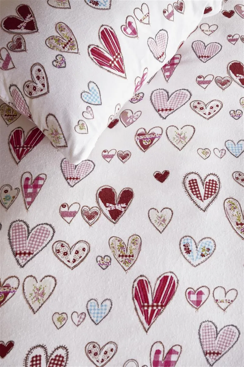Beddinghouse Kids Sweethearts dynetrekk 140x200 hjerter