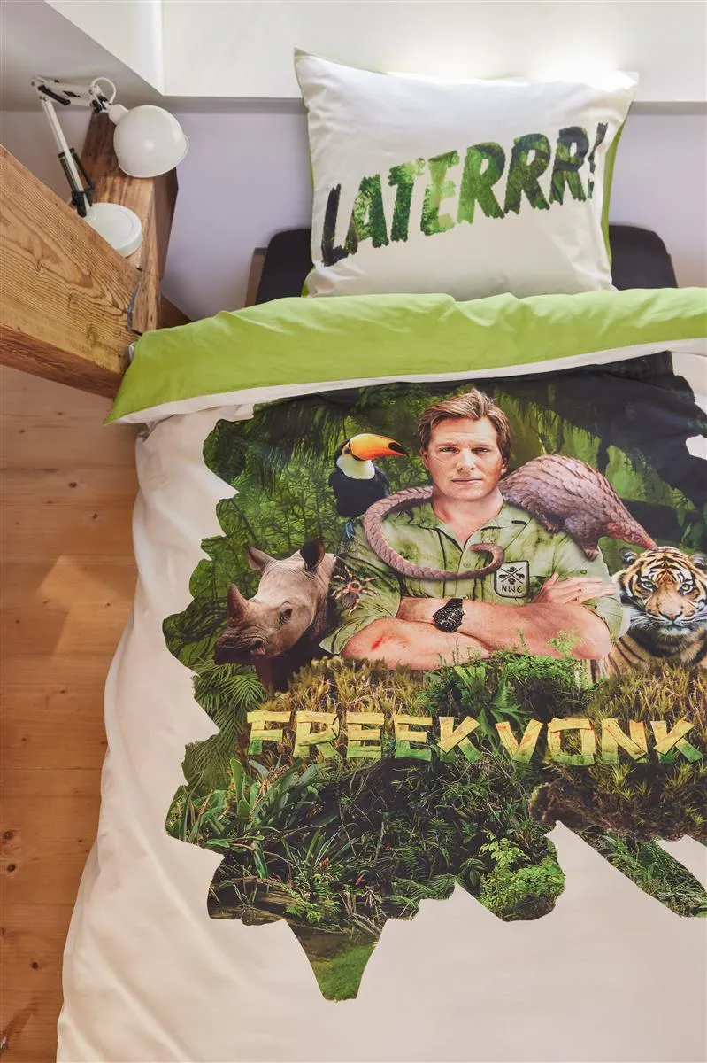 Freek Vonk Laterrr sengetøy sand 140x200 cm bomull