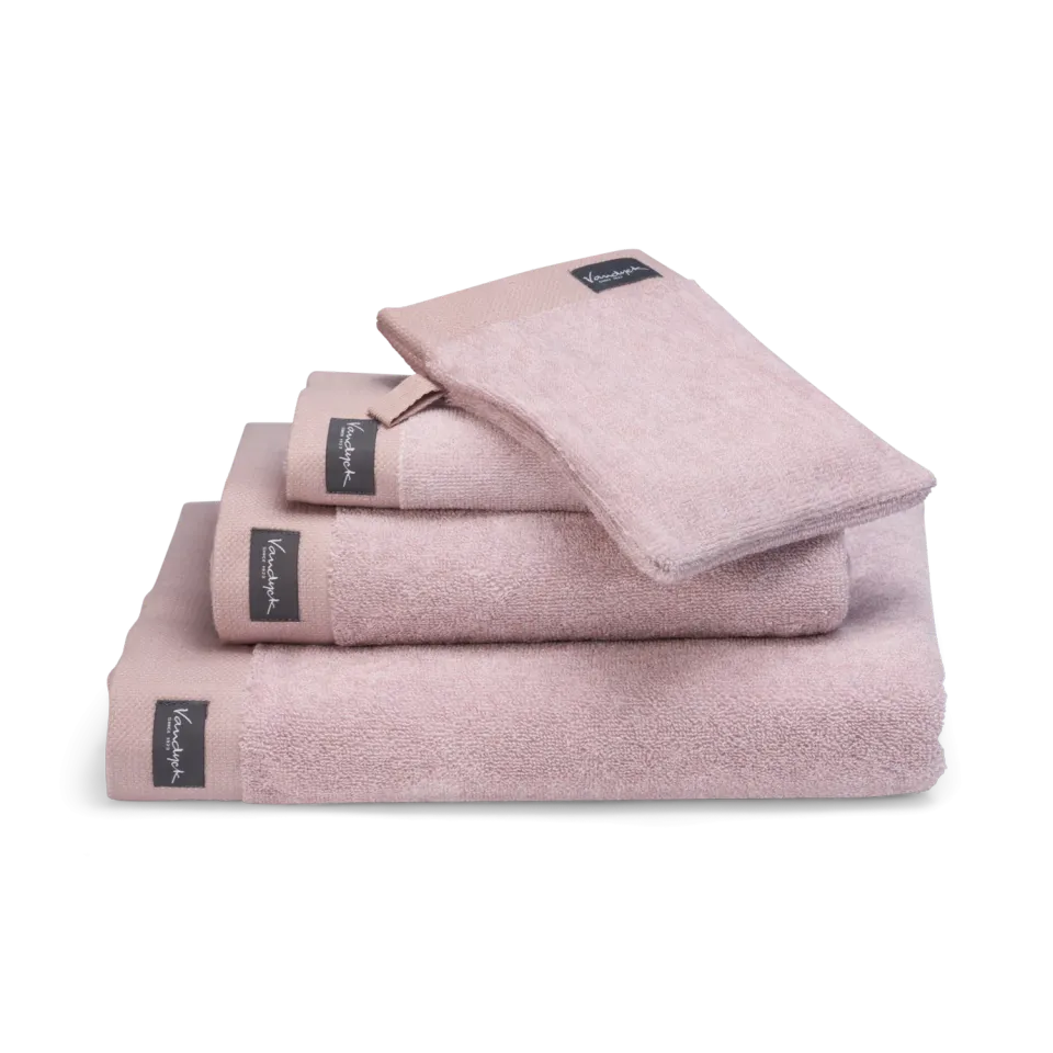 Vandyck Home Mouline håndkle 60x110 sepia pink