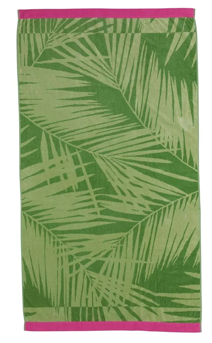 KAAT Amsterdam Belize strandhåndkle 100x180 cm grønn