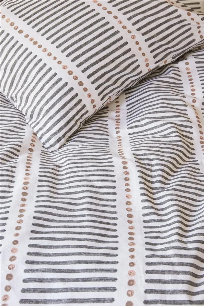 vtwonen Stip and Stripe dynetrekk 140x200 blush