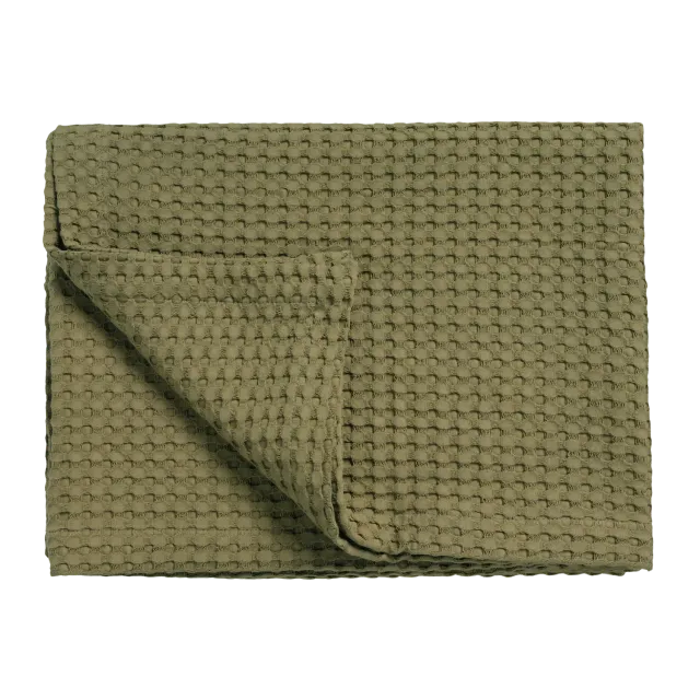 Vandyck Home Pique sengeteppe martini olive 160x250 bomull