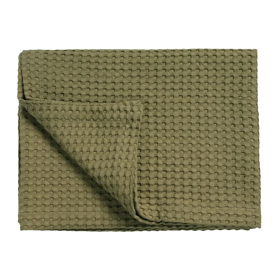 Vandyck Home Pique sengeteppe martini olive 160x250 bomull