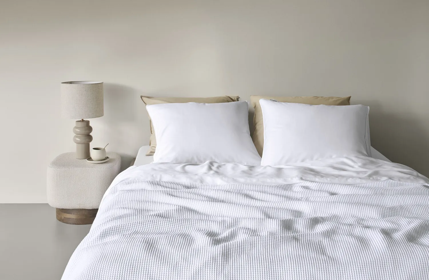 Beddinghouse Brisk sprei hvit 180x240 cm bomull