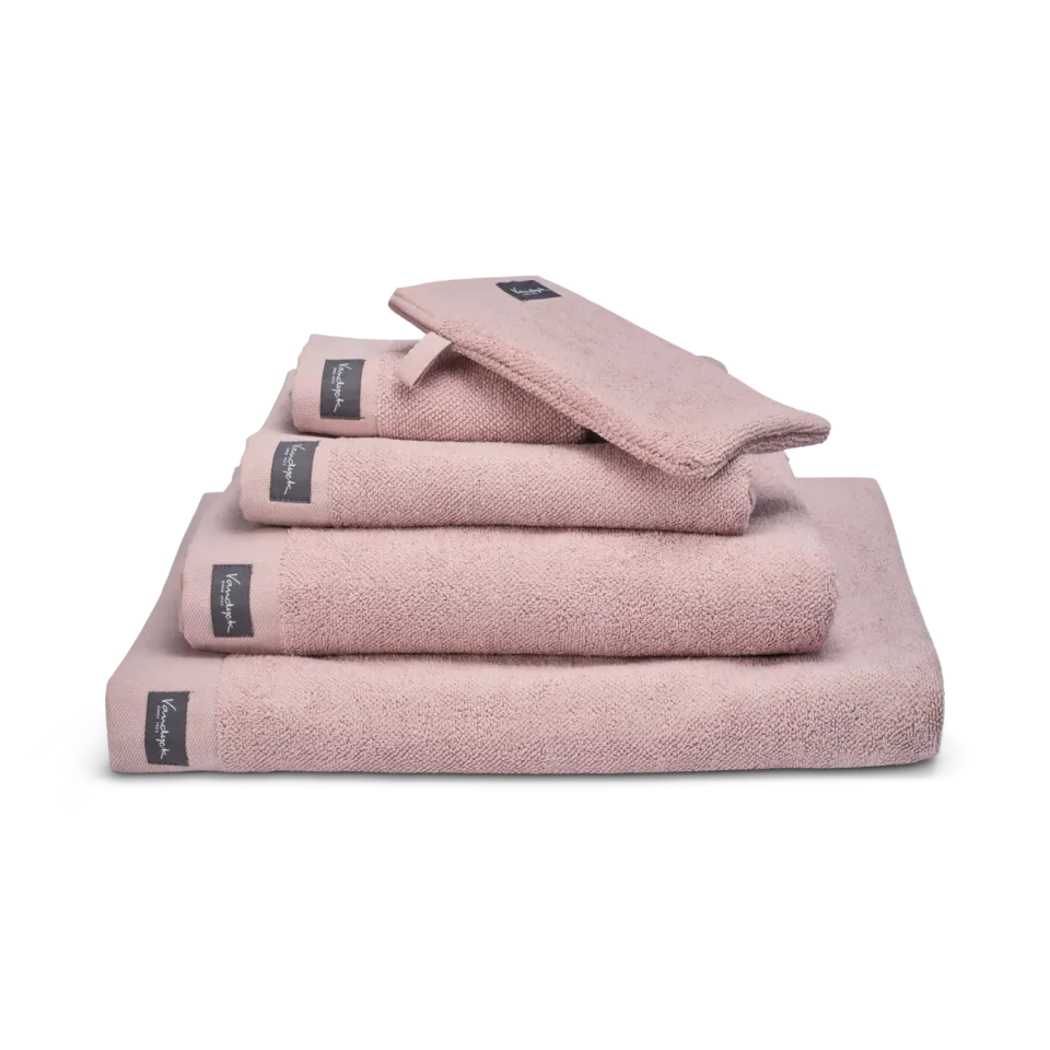 Vandyck Home Uni håndkle sepia pink 60x110 bomull