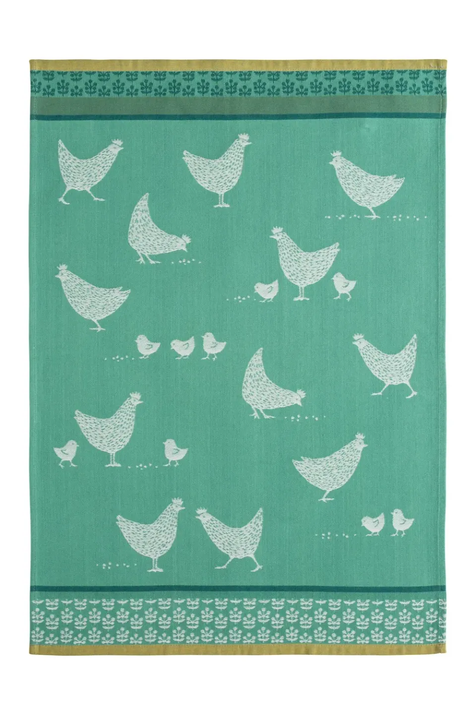 Coucke Hens kjøkkenhåndkle bomull grønn 50x75 cm