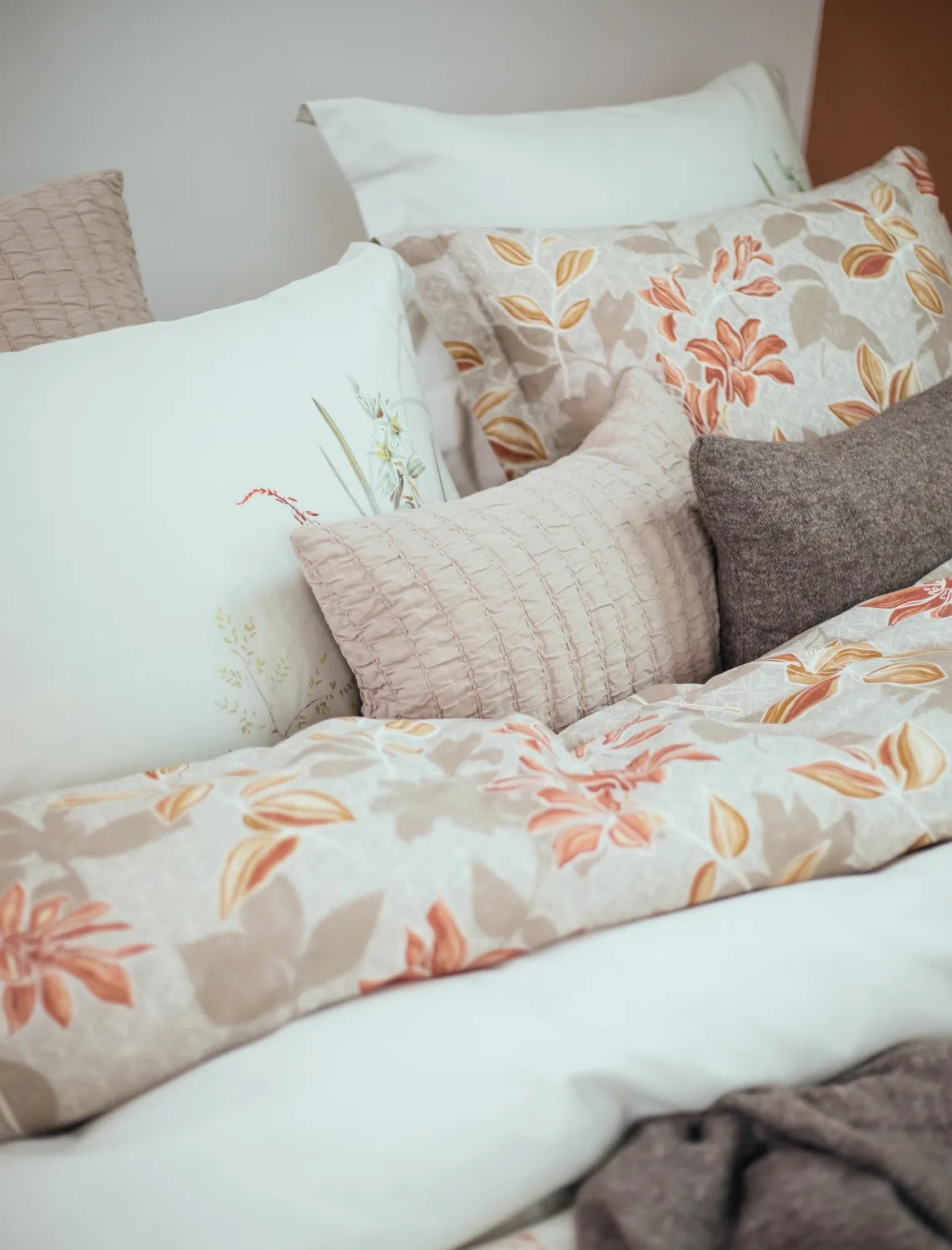 Vandyck Cashmere Glow dynebetrekk 200x200 linen sateng