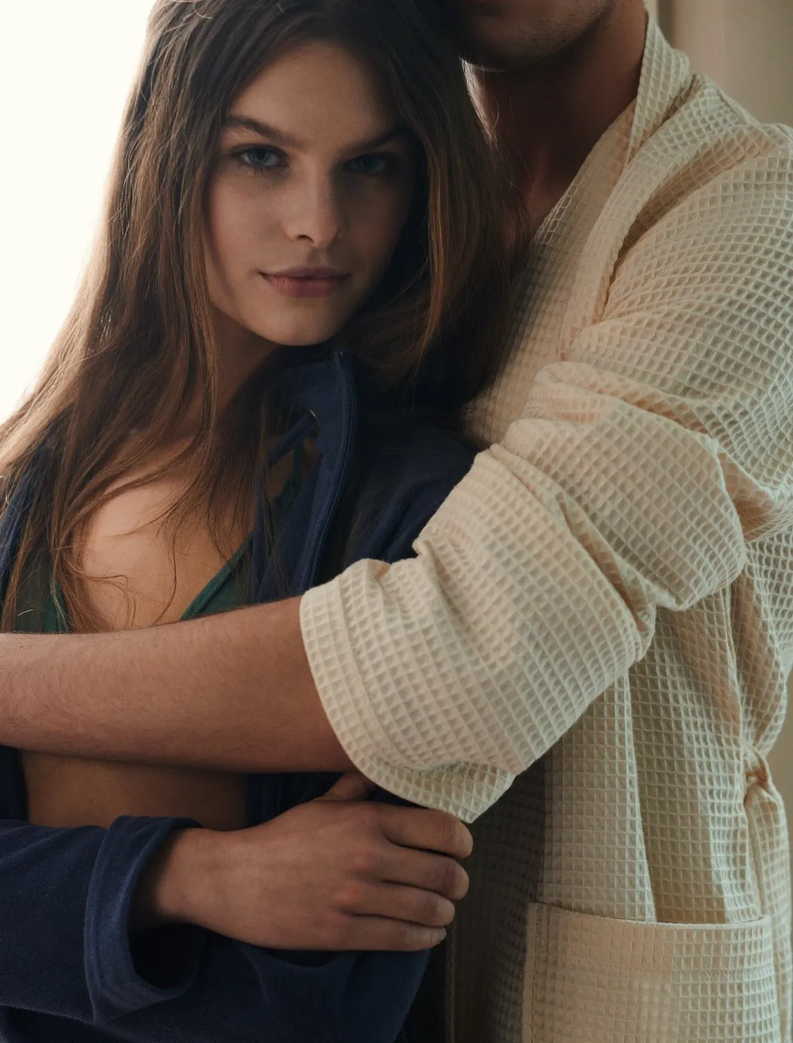 Vandyck Vogue badekåpe indigo Large jersey