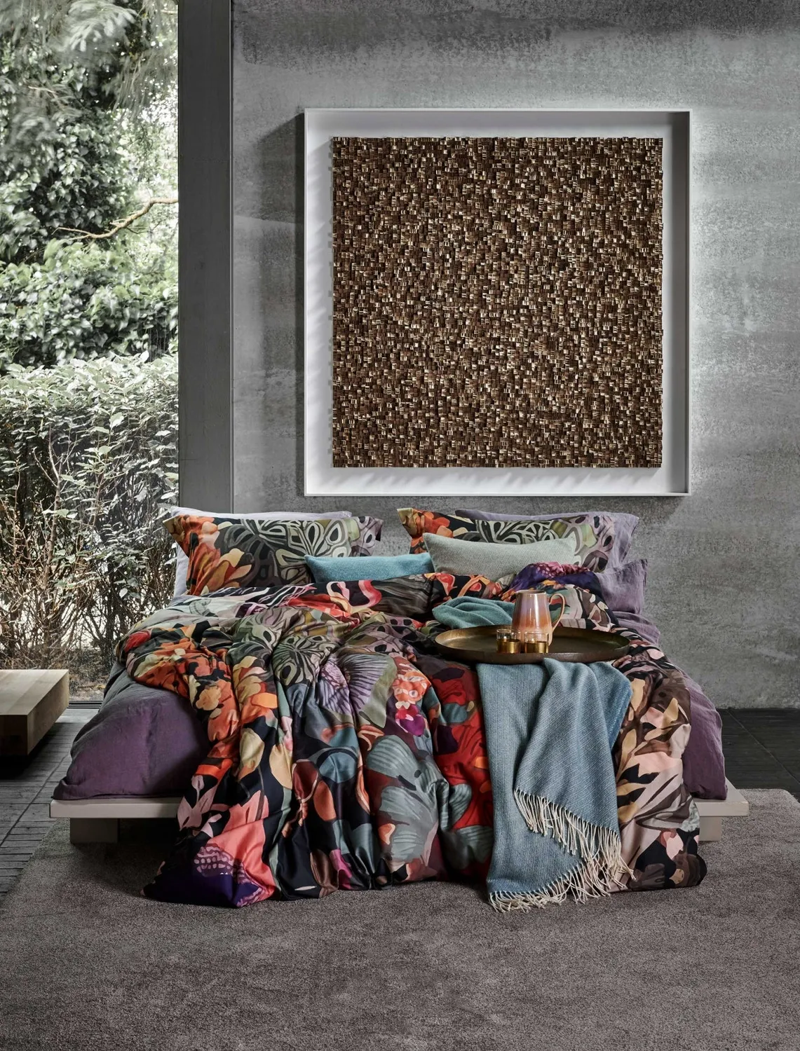 Vandyck Wildscape dynetrekksett multi 140x200 sateng