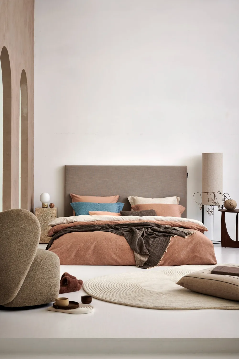 Vandyck Sleepwell dynetrekk 200x200 praline prikker