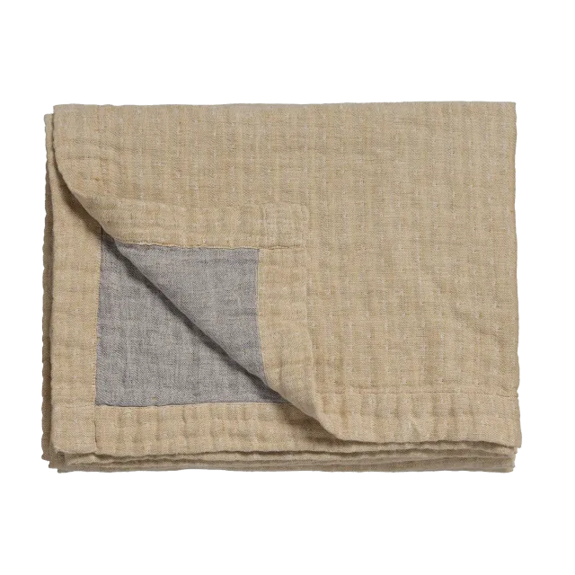 Vandyck Pure 45 sengeteppe 160x250 light honey lin