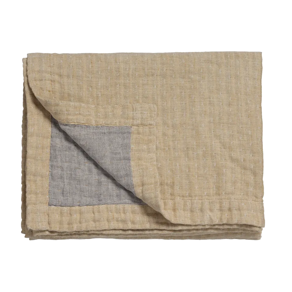 Vandyck Pure 45 sengeteppe 160x250 light honey lin