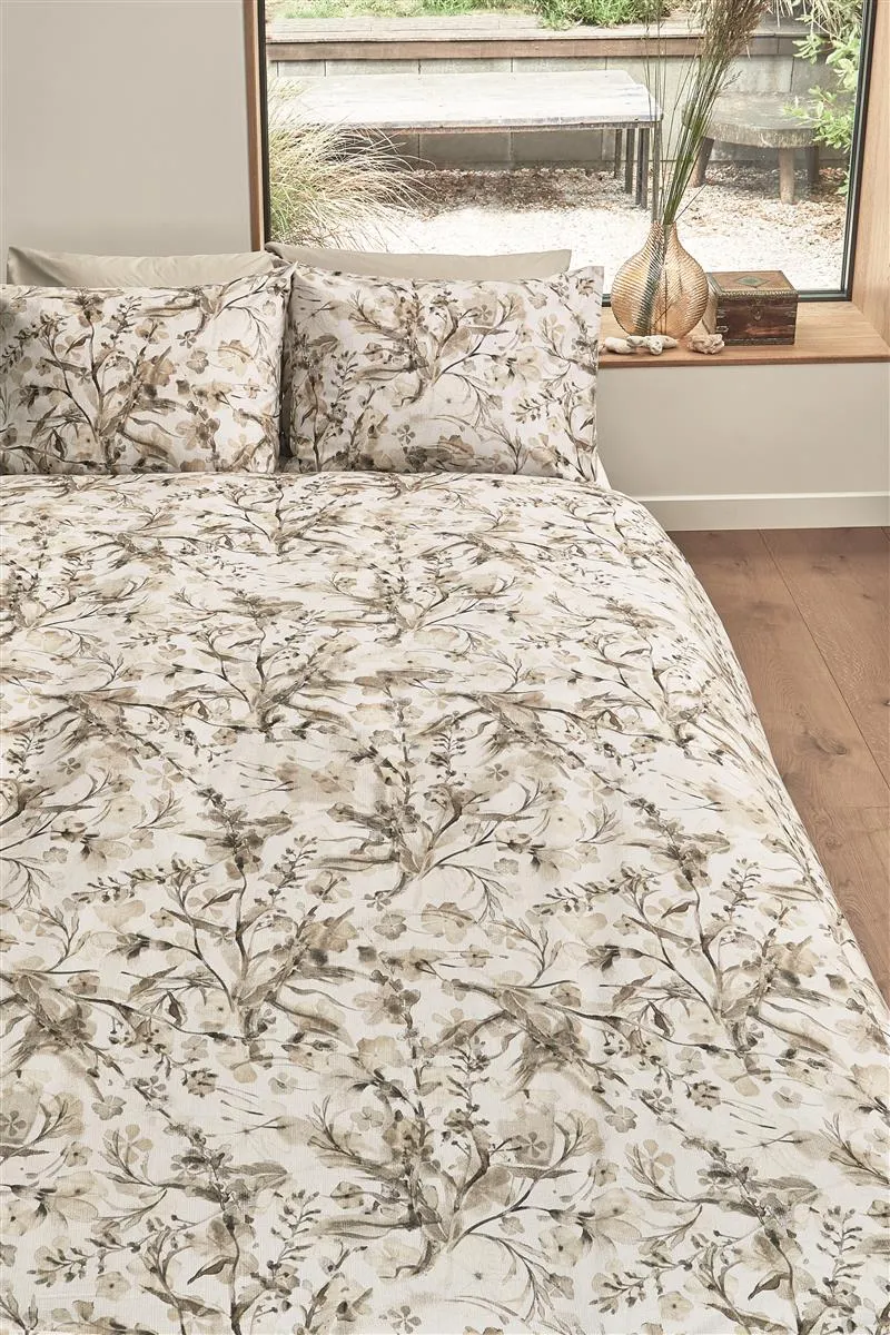 Riviera Maison Blushing Blooms dynetrekk 140x200 sand bomull