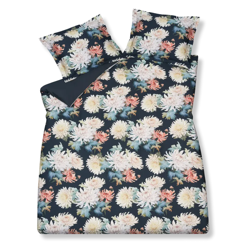 Vandyck Floral Bliss dynetrekksett 140x200 blå blomster