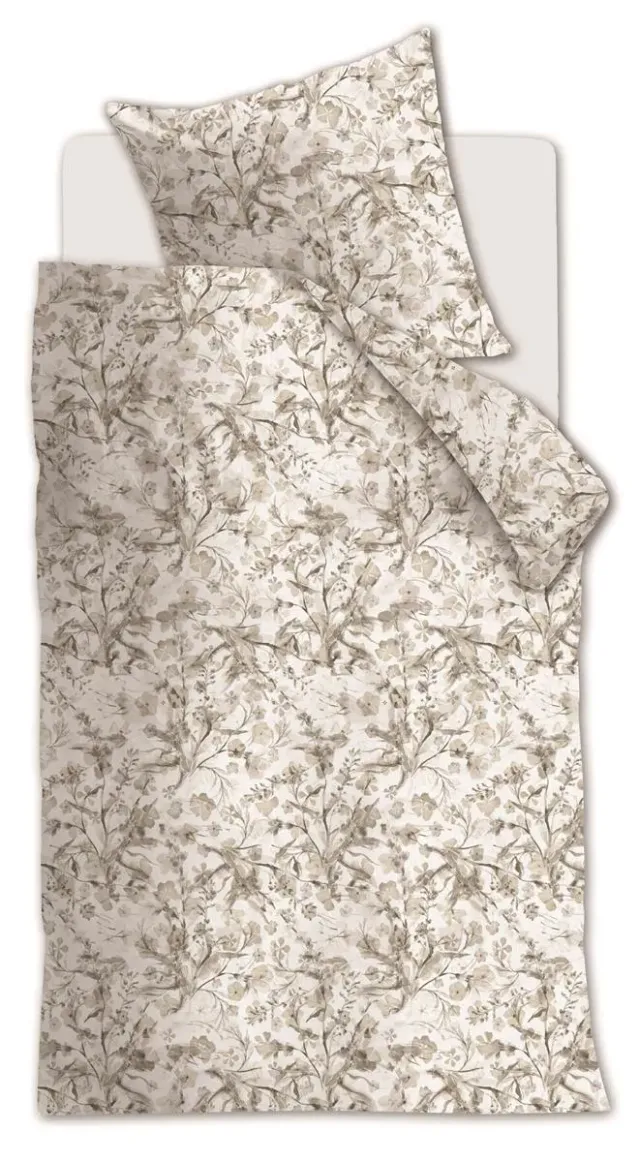 Riviera Maison Blushing Blooms dynetrekk 140x200 sand bomull
