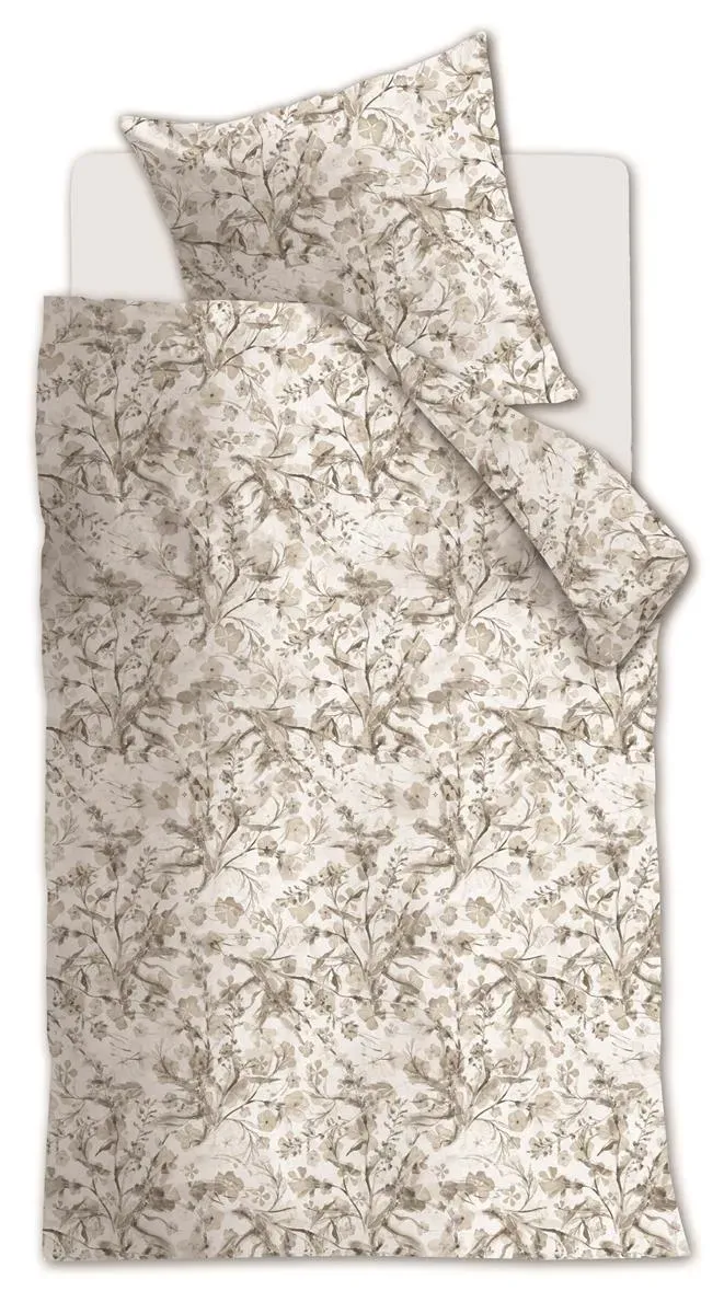 Riviera Maison Blushing Blooms dynetrekk 140x200 sand bomull