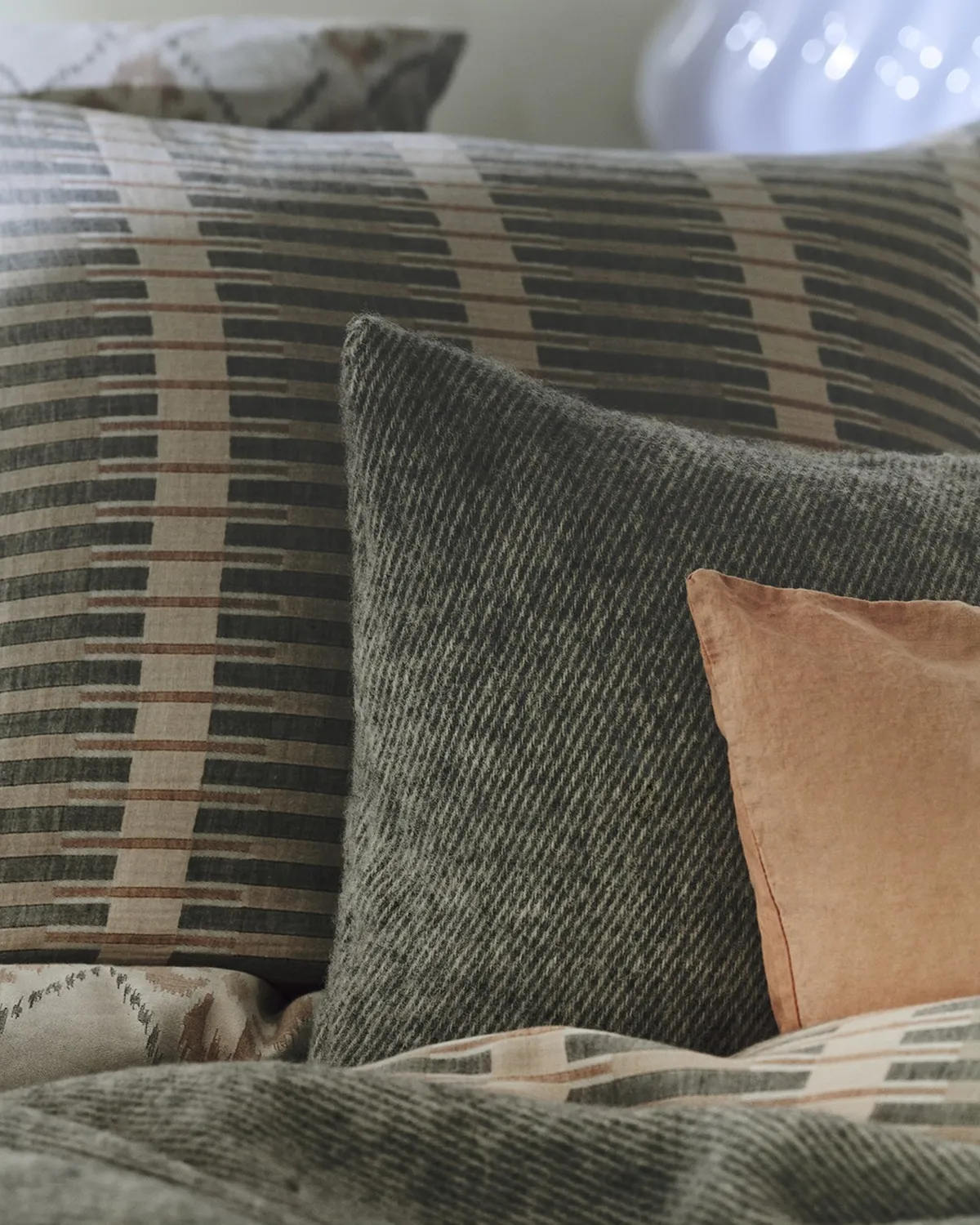Vandyck Pure 73 dynetrekk 240x200 stein jacquard