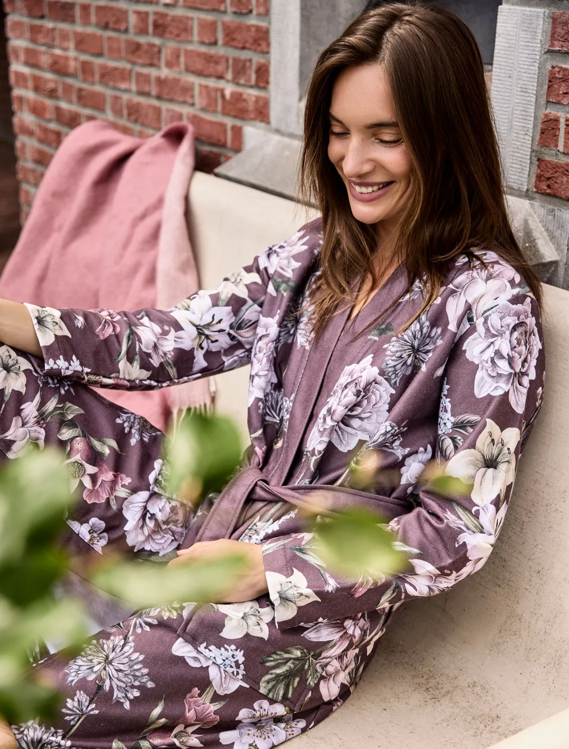 Vandyck Helena badekåpe rose taupe Large bambus