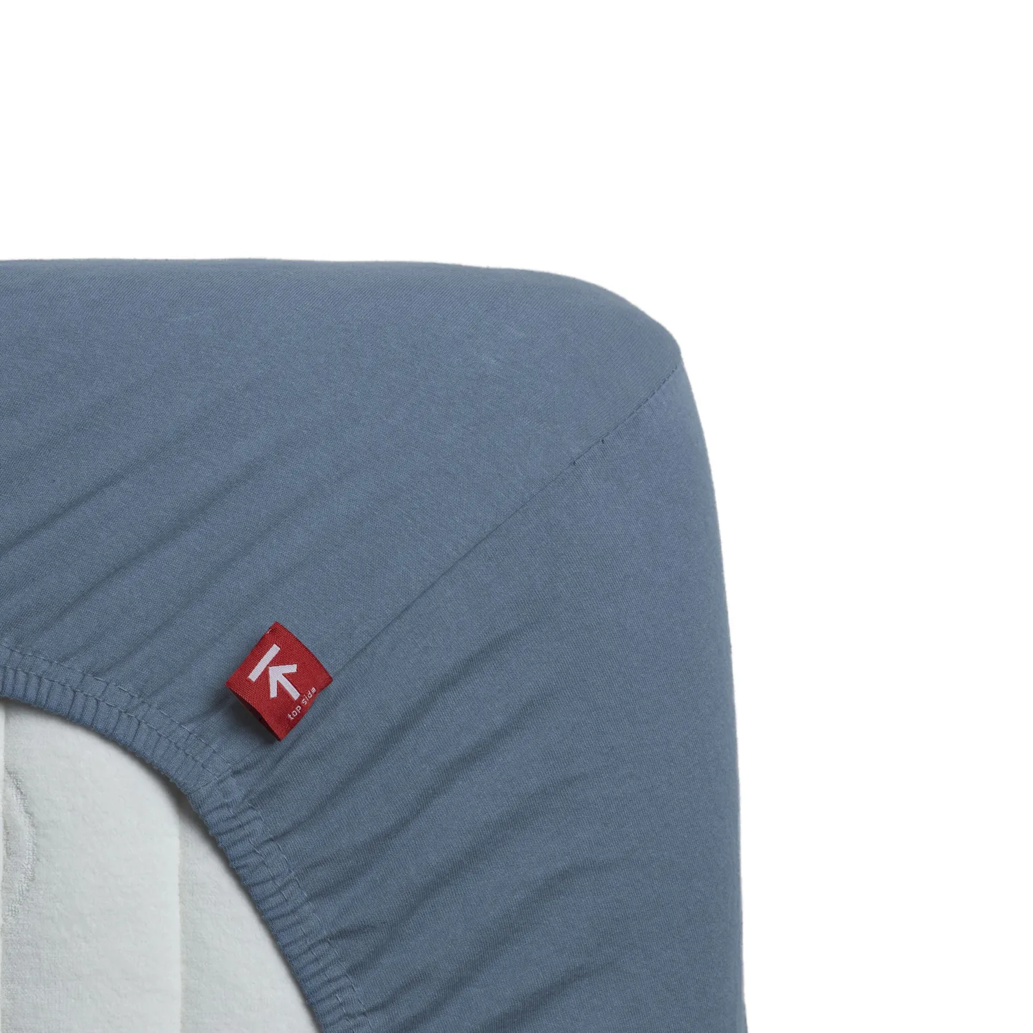 Beddinghouse Jersey Stretch topplaken 140x200 blå bomull