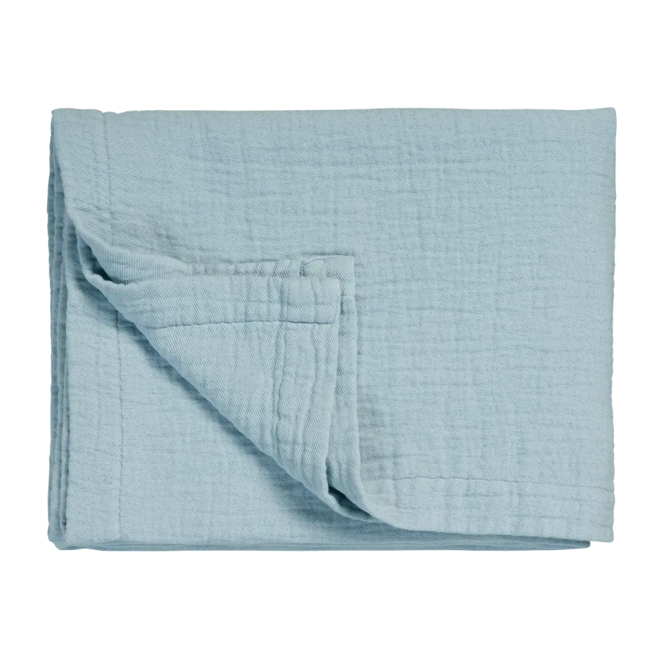 Vandyck Pure 68 sengeteppe powder blue 160x250 bomull