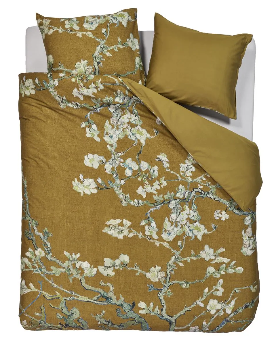 Beddinghouse Van Gogh Blossoming dynetrekk 140x200 oker sateng