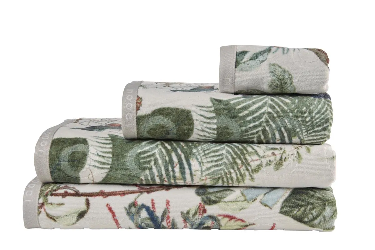 MOOOI Menagerie badehåndkle 70x140 cm elfenben dyr