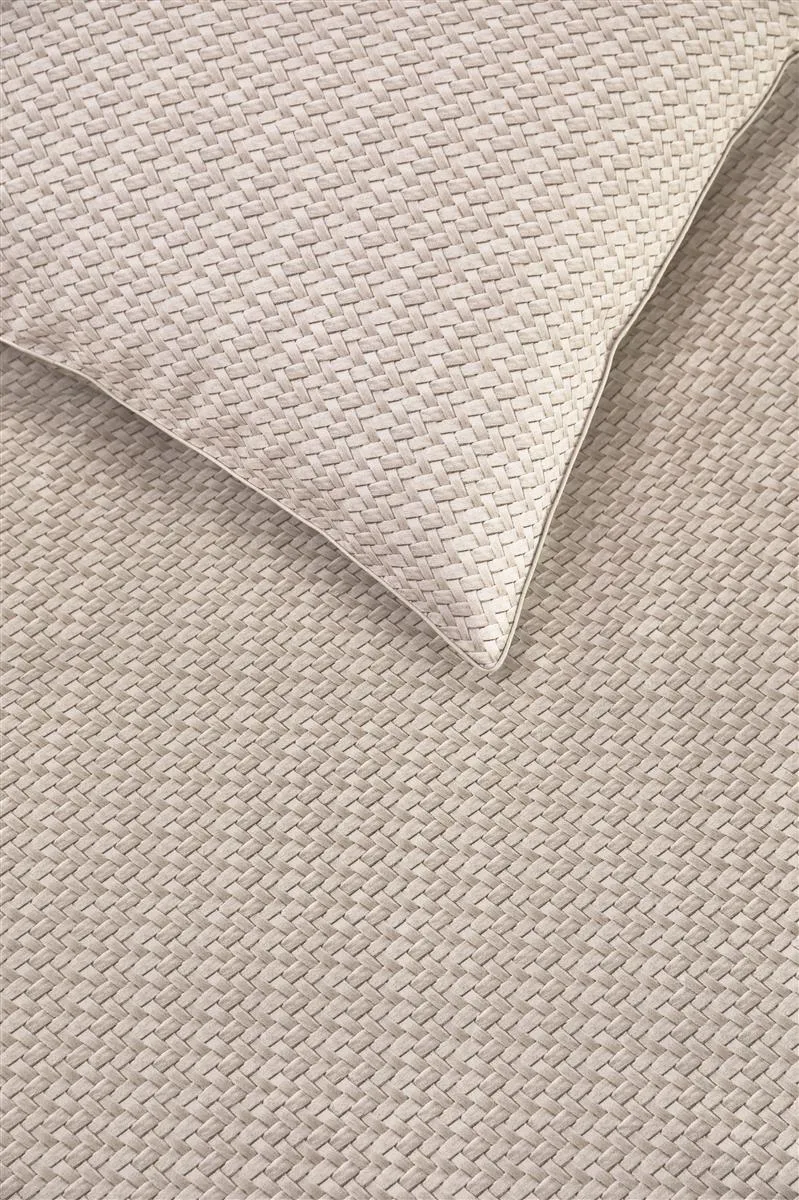 Riviera Maison Bambu sengetøy sand bomull 140x220