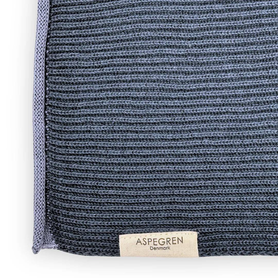 Aspegren Denmark Ripple Navy oppvaskklut 26x26 cm økologisk