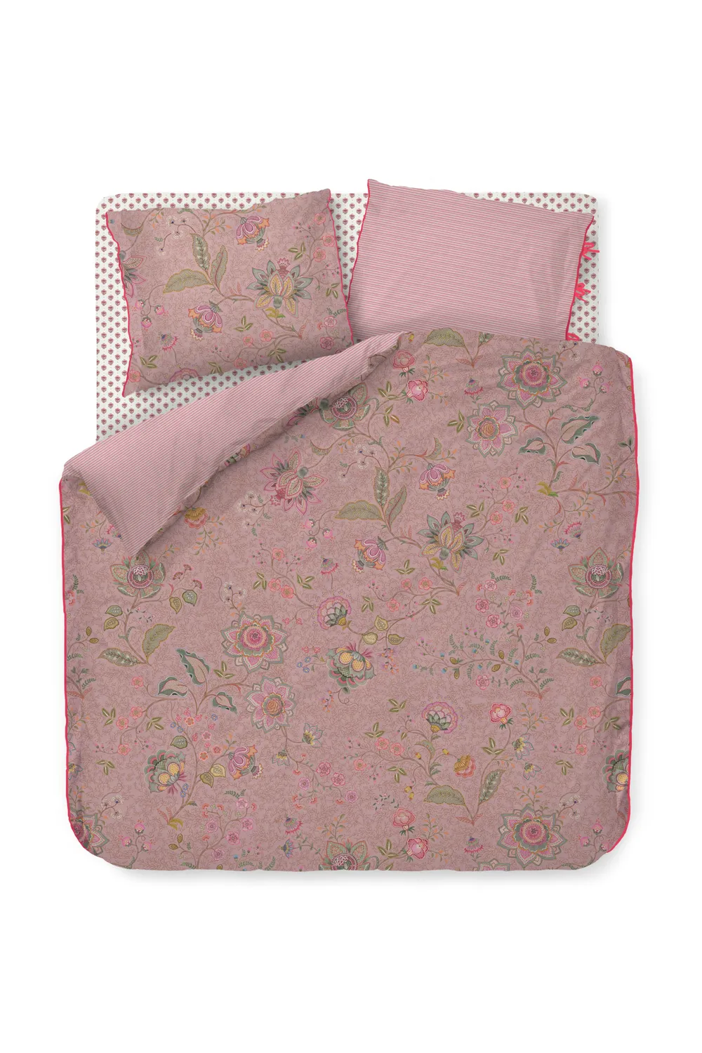 Pip Studio Mumbai Morning dynetrekk 140x200 rosa perkal