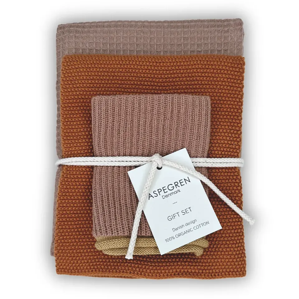 Aspegren Denmark Kitchen Gift Set gavesett cinnamon 3 deler økologisk