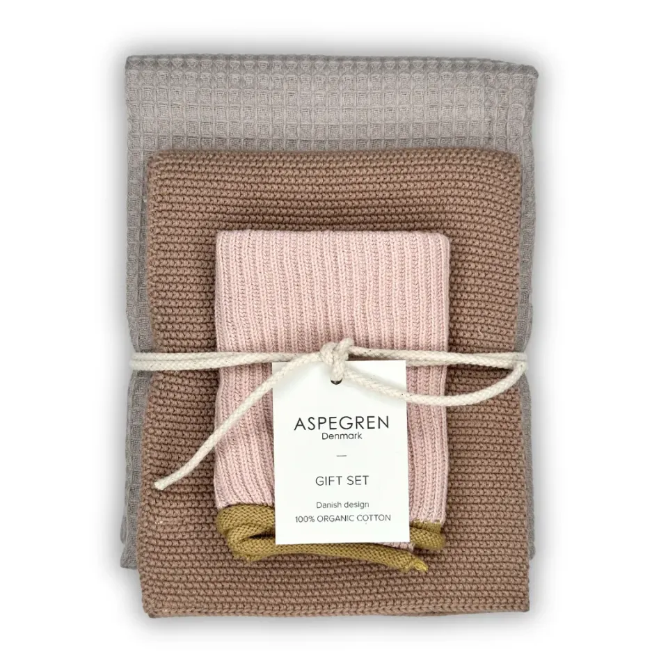 Aspegren Macaron kjøkkensett 3 deler grått