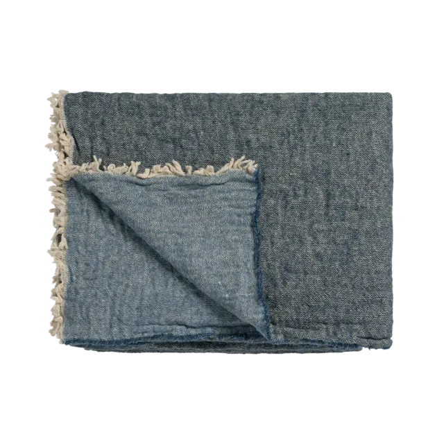 Vandyck Home 81 pledd 130x220 faded denim ull