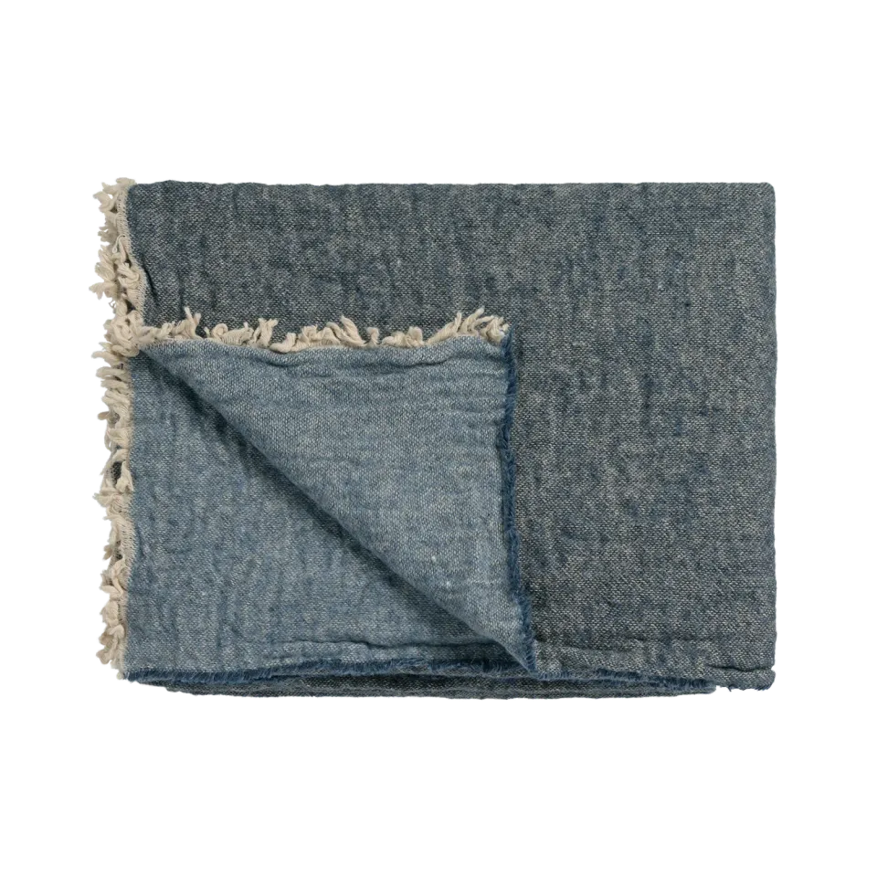 Vandyck Home 81 pledd 130x220 faded denim ull