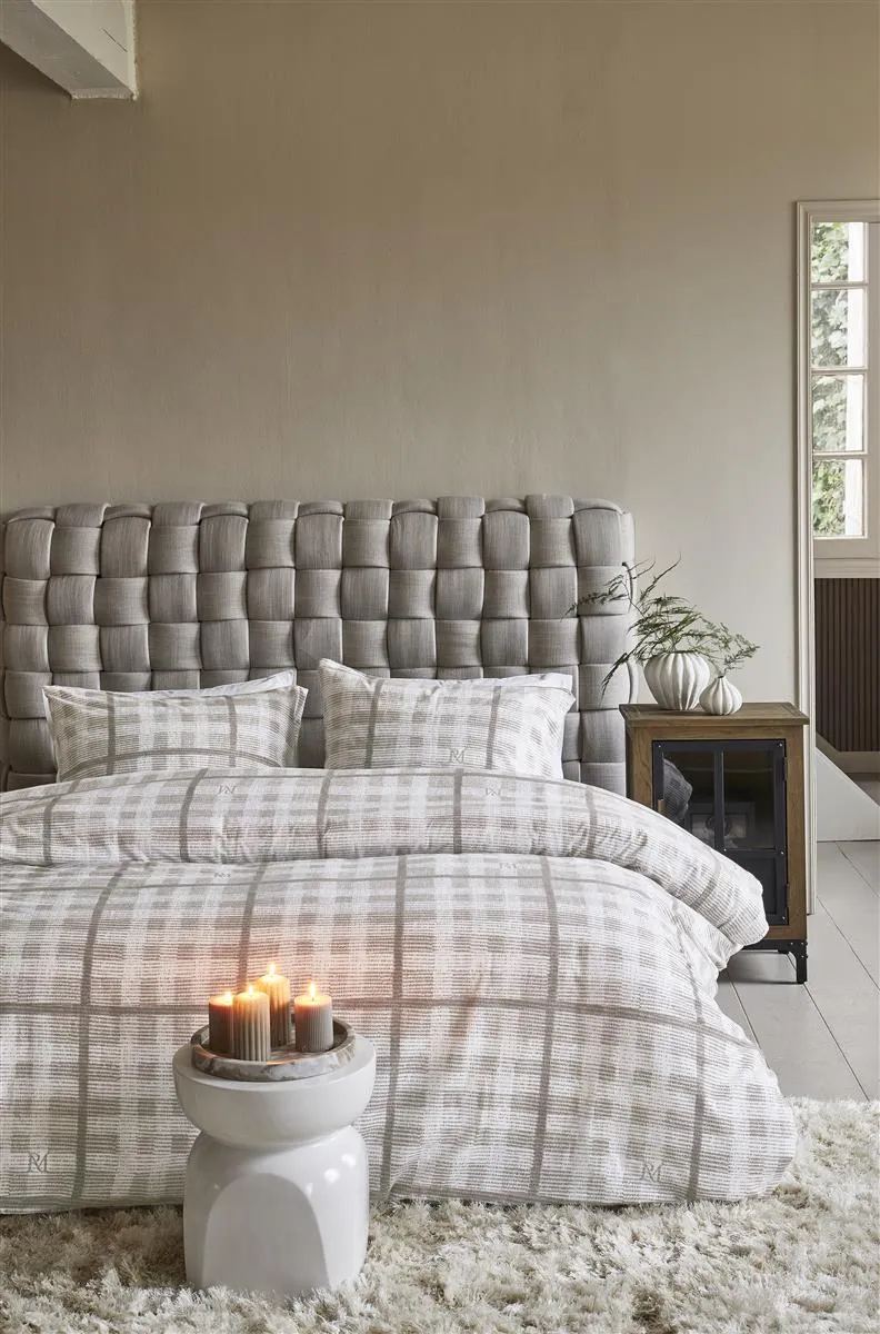 Riviera Maison Brody dynetrekk sand 140x200 flanell