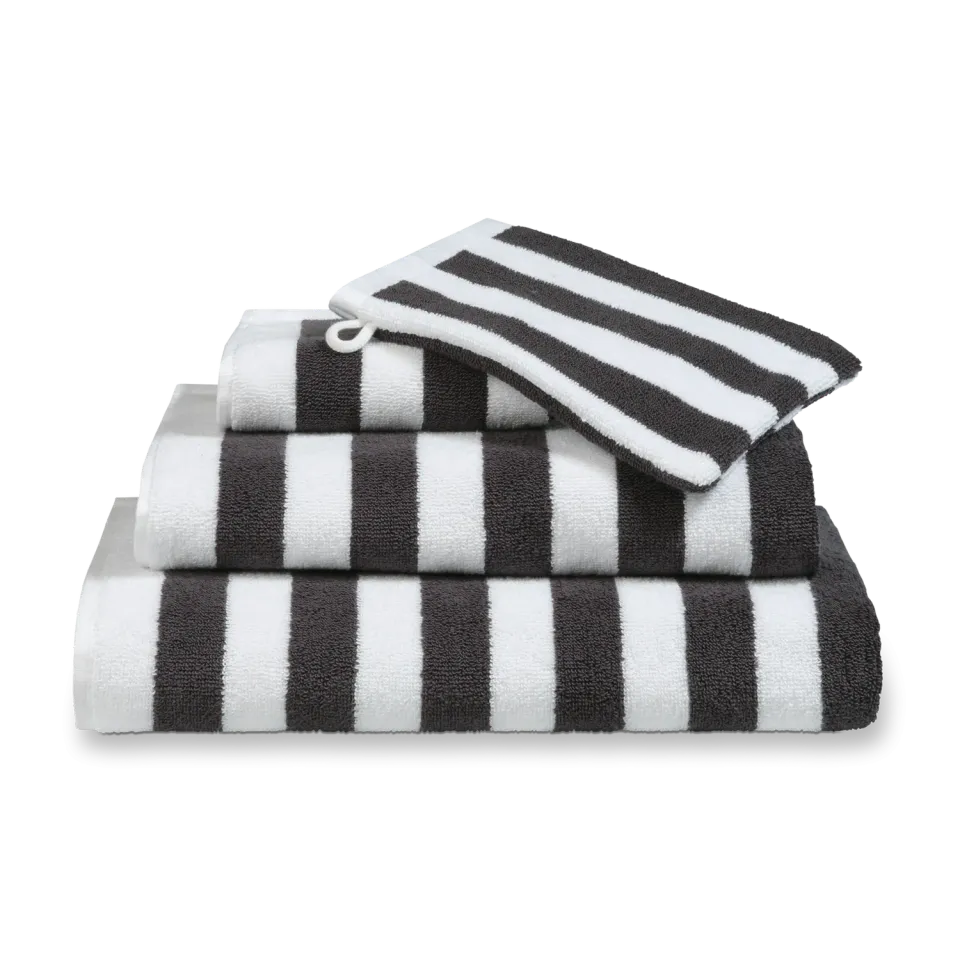 Vandyck Verona Stripes haandkle off black bomull