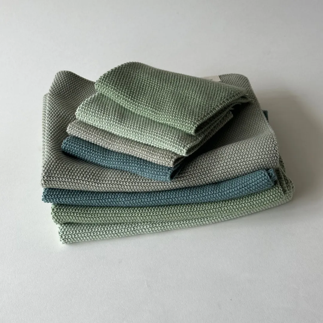 Aspegren Denmark Solid kjøkkenklut grønn 25x25 cm 2-pk