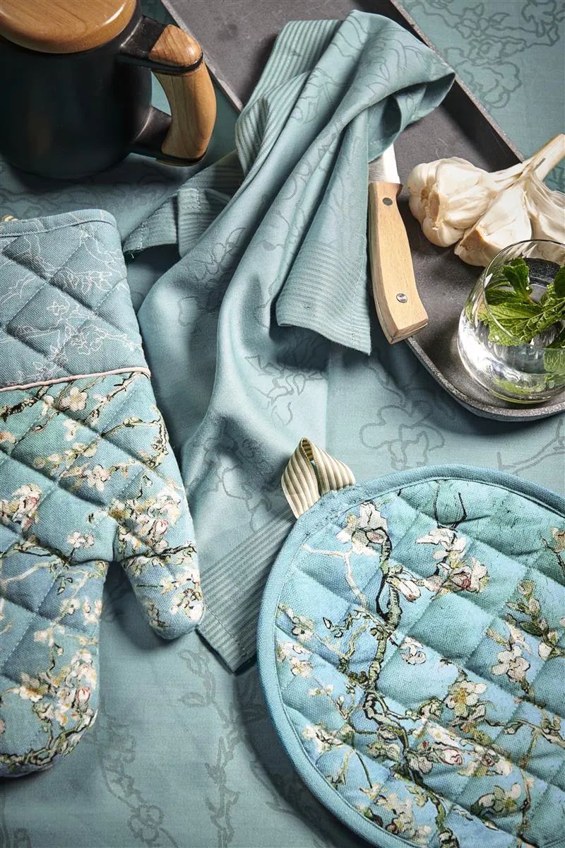 Beddinghouse Van Gogh Blossom grytekluter blå bomull 2-pk