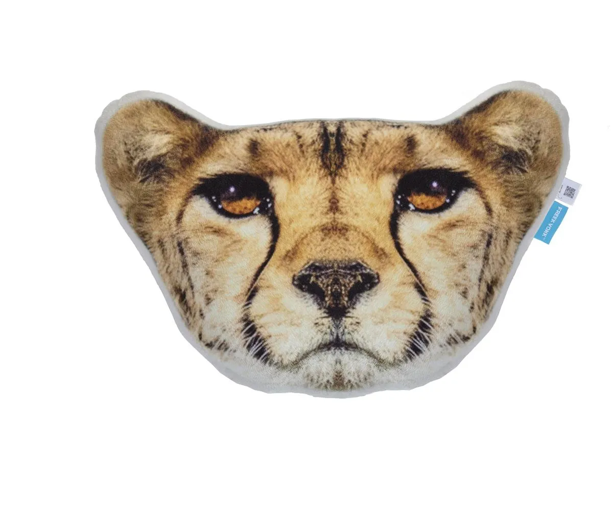 Freek Vonk Cheetah pyntepute 30x40 sand plysj