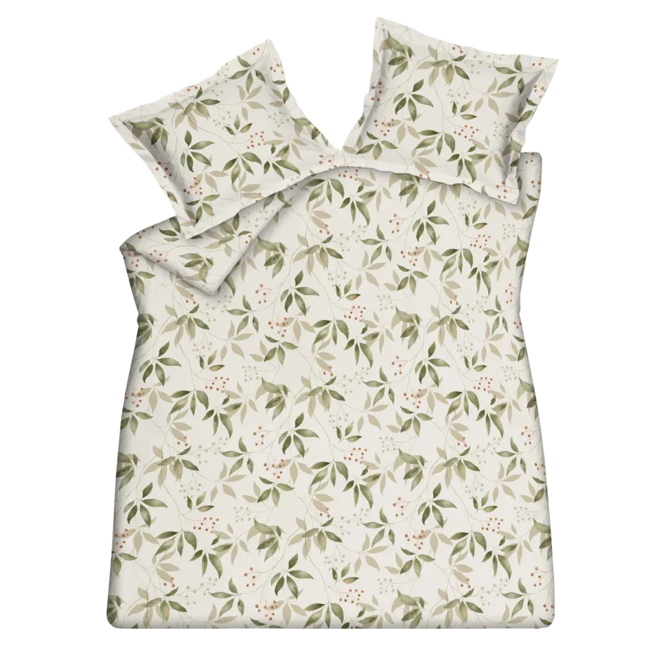 Vandyck Mosswood sengesett cream tan 200x200 bomull