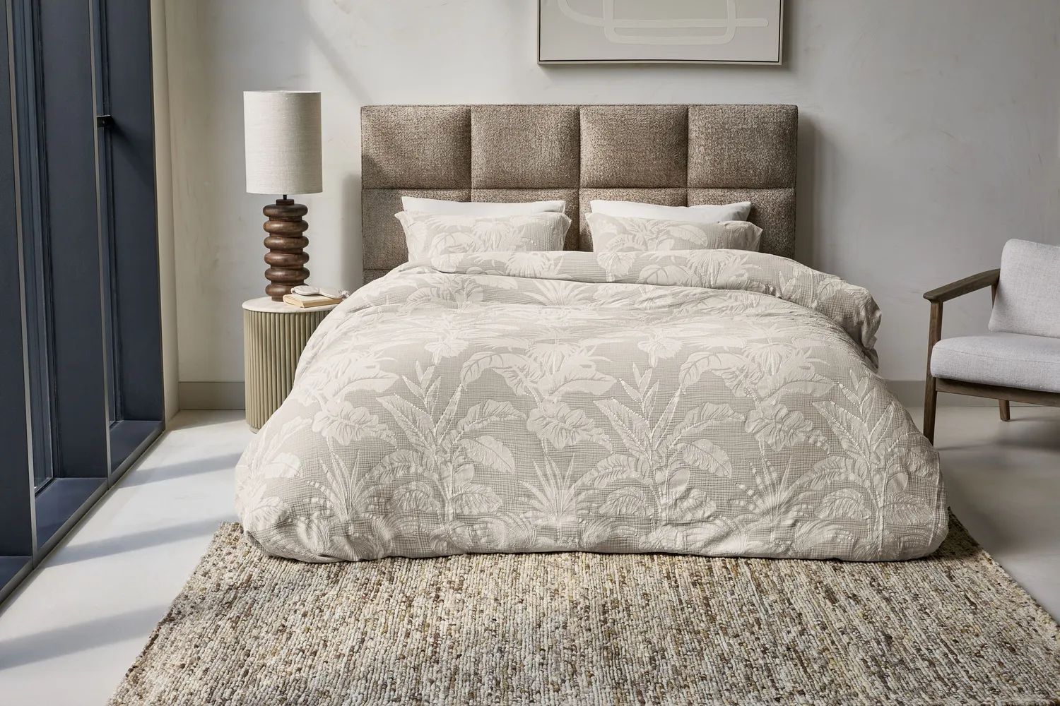 Rivièra Maison Botanica dynetrekksett 200x200/220 bomull sand