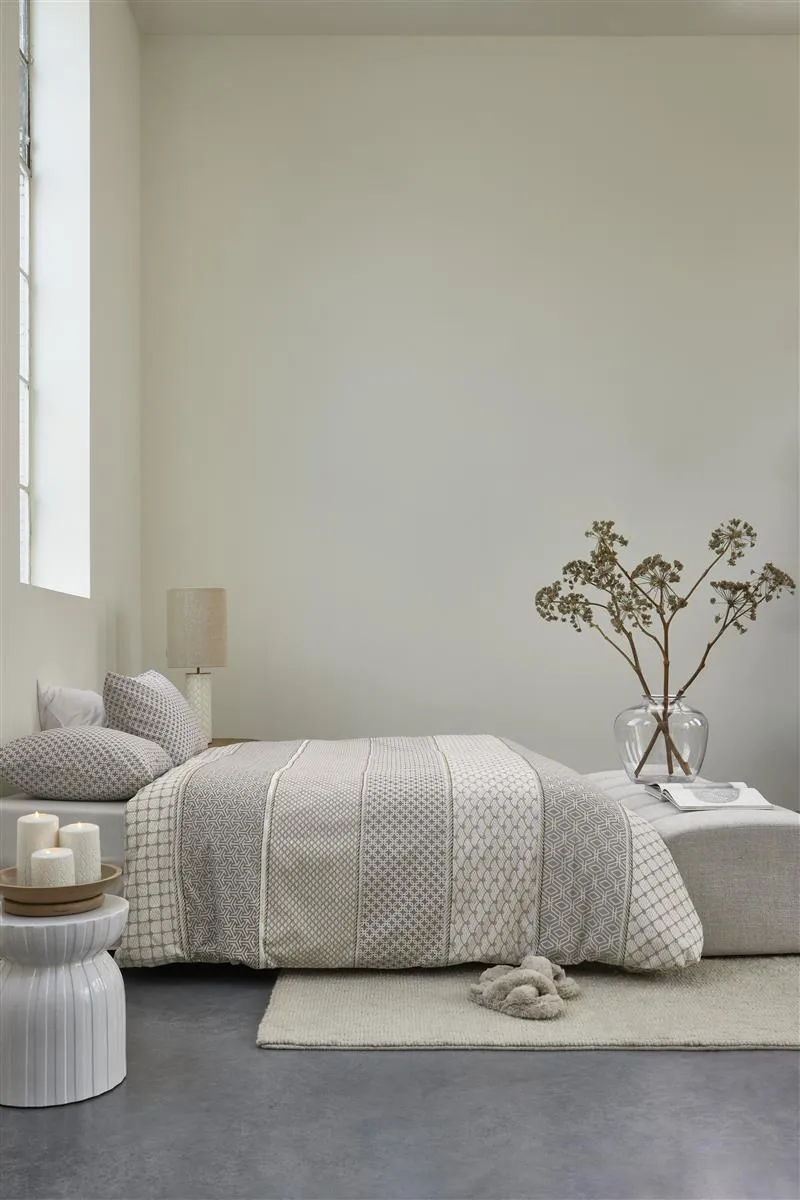Riviera Maison Ropes dynetrekk 140x200 taupe bomull