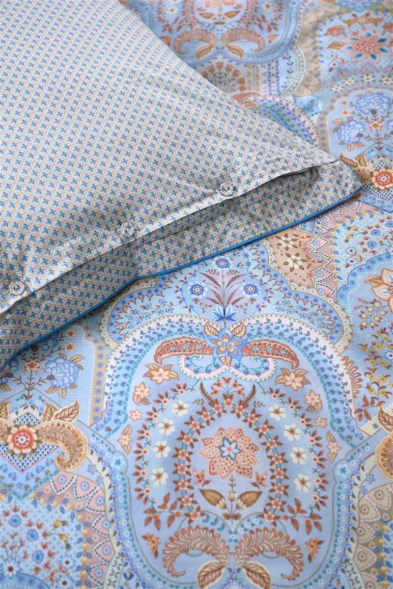 Pip Studio Jabali Flower dynetrekk blå 140x200 cm percale