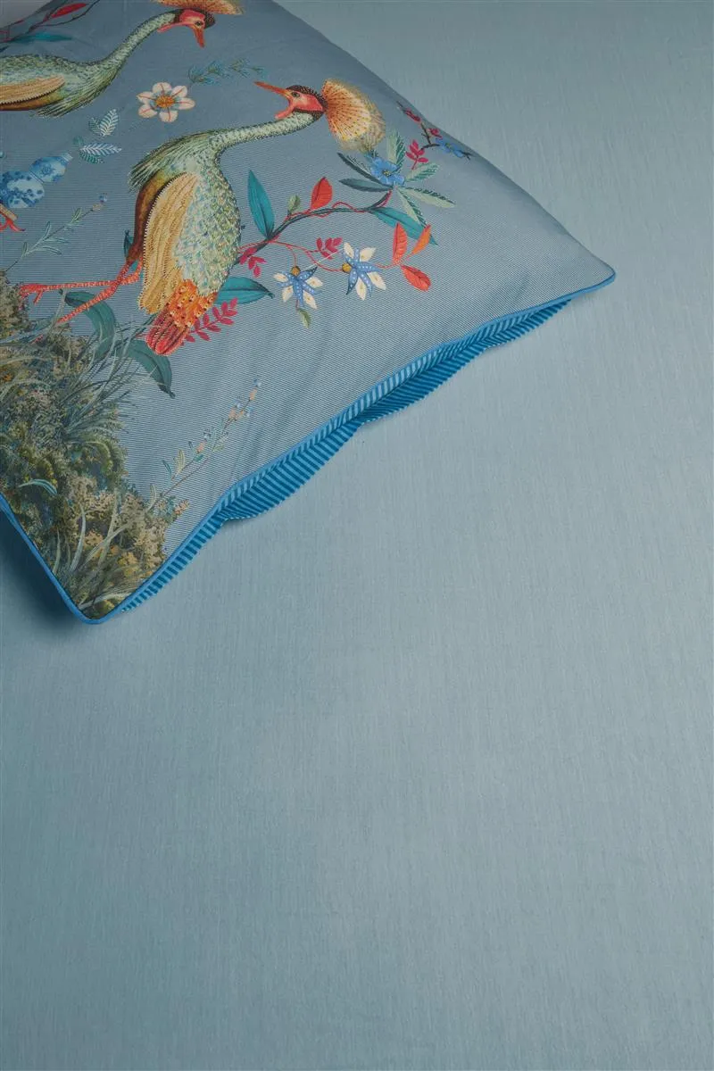 Pip Studio Goodnight jerseylaken blå 90x200 stretch bomull