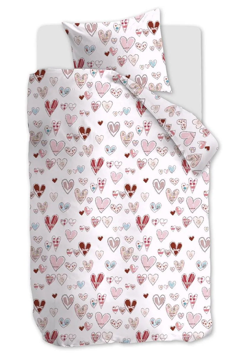 Beddinghouse Kids Sweethearts dynetrekk 140x200 hjerter