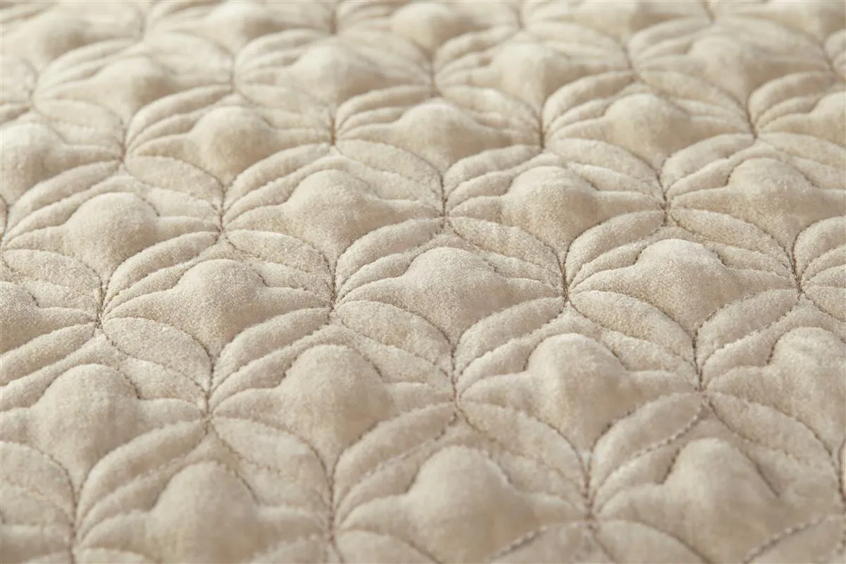 Pip Studio Quilty Dreams pute 45x45 khaki fløyel