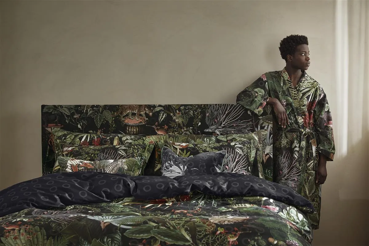 Moooi Menagerie Kimono morgenkåpe raven sateng