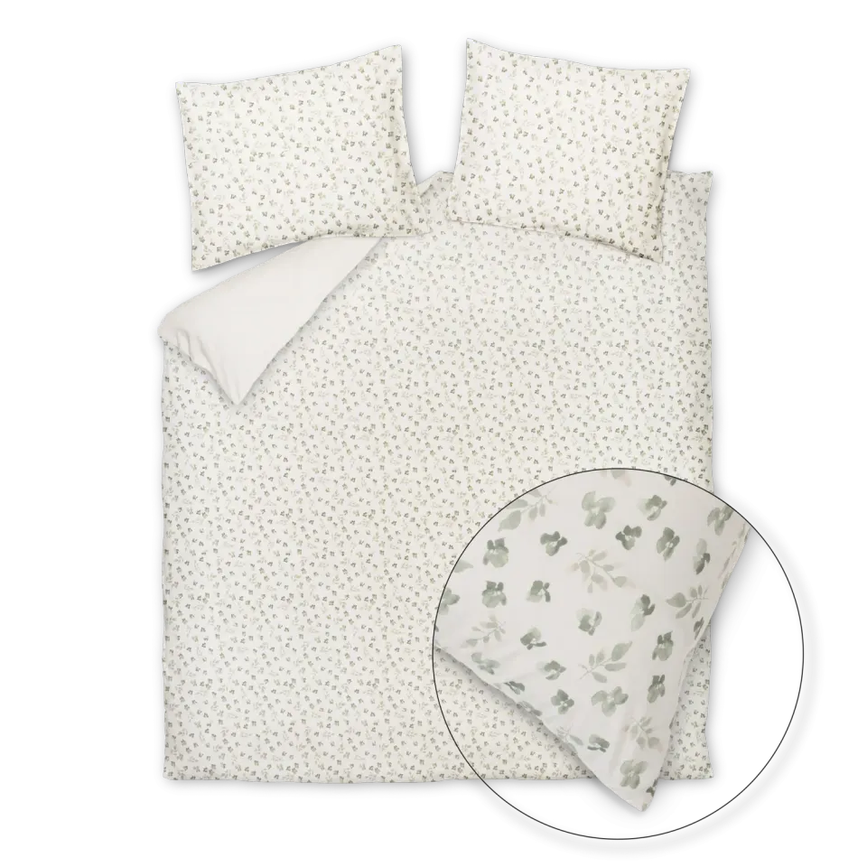 Vandyck Pure 98 dynetrekksett salvie putevar percale