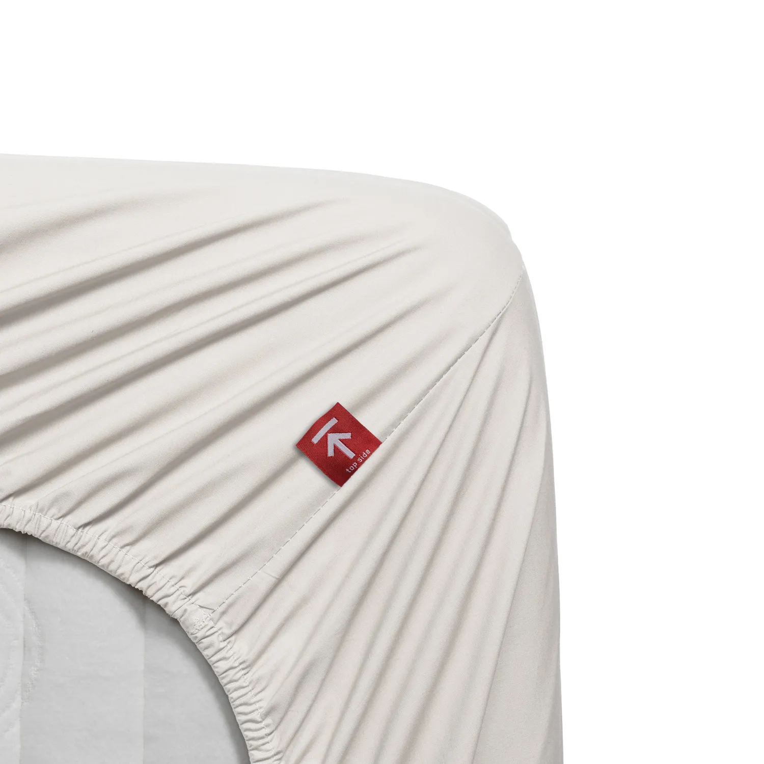 Beddinghouse topplaken percale 90x200 offwhite kjølig
