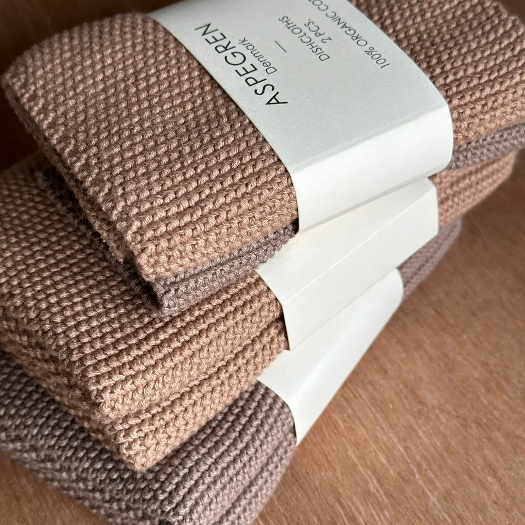 Aspegren Denmark Solid Hazelnut kjøkkenhåndkle 40x50